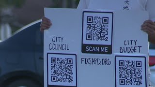 Protesters gather on the East Side to demand change in city’s proposed budget