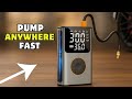Portable Tire Inflator with LCD & Power Bank – Fast, Compact Air Pump for Car, Bike & More!