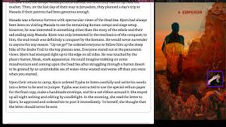 A cloned voice reads chapter 4 of the Taropian Songs ebook