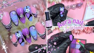 💜 PURPLE GLAM NAILS! | Easy Step-by-Step Nail Art Tutorial
