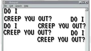 CREEP U-Black Dresses (lyric video)