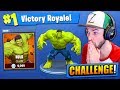 The HULK CHALLENGE in Fortnite: Battle Royale!