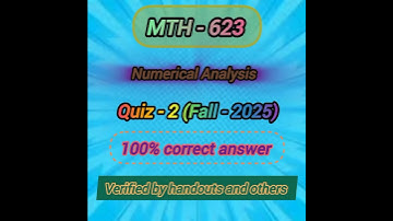 MTH-603 Numerical Analysis||Midterm quiz||midterm preparation||please subscribe need your support