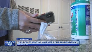 Tips for essential workers during pandemic