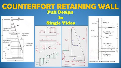 Design Of Counterfort Retaining Wall | Hindi | Retaining Walls |