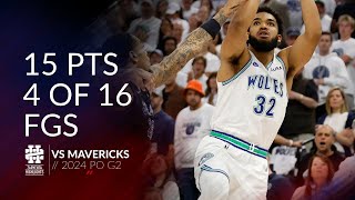 Karl-Anthony Towns 15 pts 4 of 16 fgs vs Mavericks 2024 PO G2 by ZH Highlights 573 views 4 days ago 3 minutes, 20 seconds