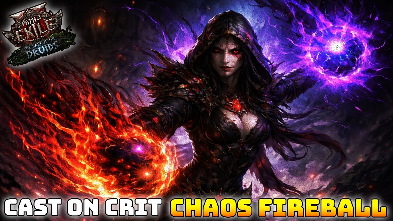 Cast on Crit Chaos Fireball Blood Mage – THIS BUILD IS BROKEN-Path of Exile 2