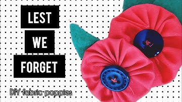 How to Make a Fabric Poppy | Beginner friendly sewing tutorial