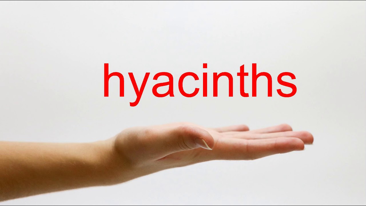 How to Pronounce hyacinths American English YouTube