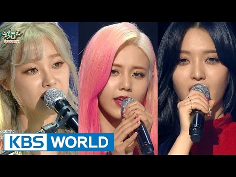 AOA CREAM - Like a Cat / Short Hair / I'm JELLY BABY [Music Bank Unit Debut / 2016.02.12]