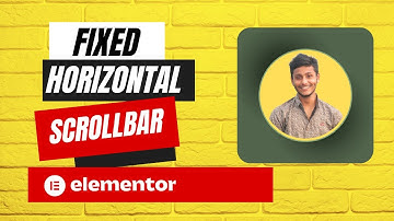 How to fixed horizontal Scroll Bar in WordPress Elementor