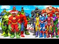 TEAM HULK vs TEAM IRON MAN - EPIC SUPERHEROES WAR