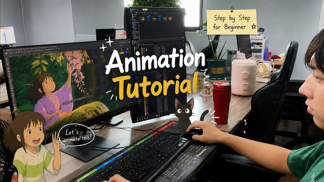 YouTubeでhow i make ghibli-style animations 🎨 | step-by-step animation tutorial for beginnersを視聴 YouTubeでhow i make ghibli-style animations 🎨 | step-by-step animation tutorial for beginnersを視聴