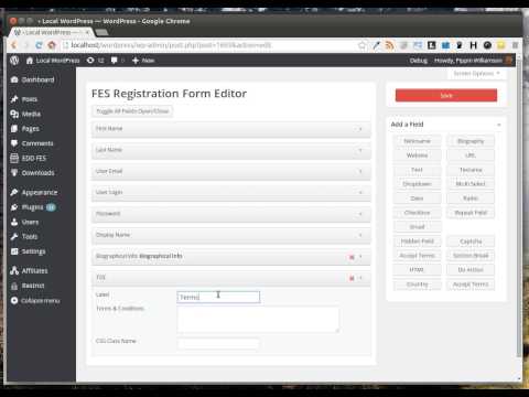 EDD Frontend Submissions Registration Form