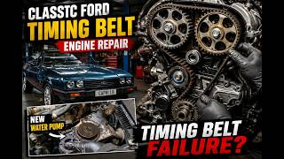 Ford Capri 1.8L Timing Belt Replacement | Full Water Pump Job