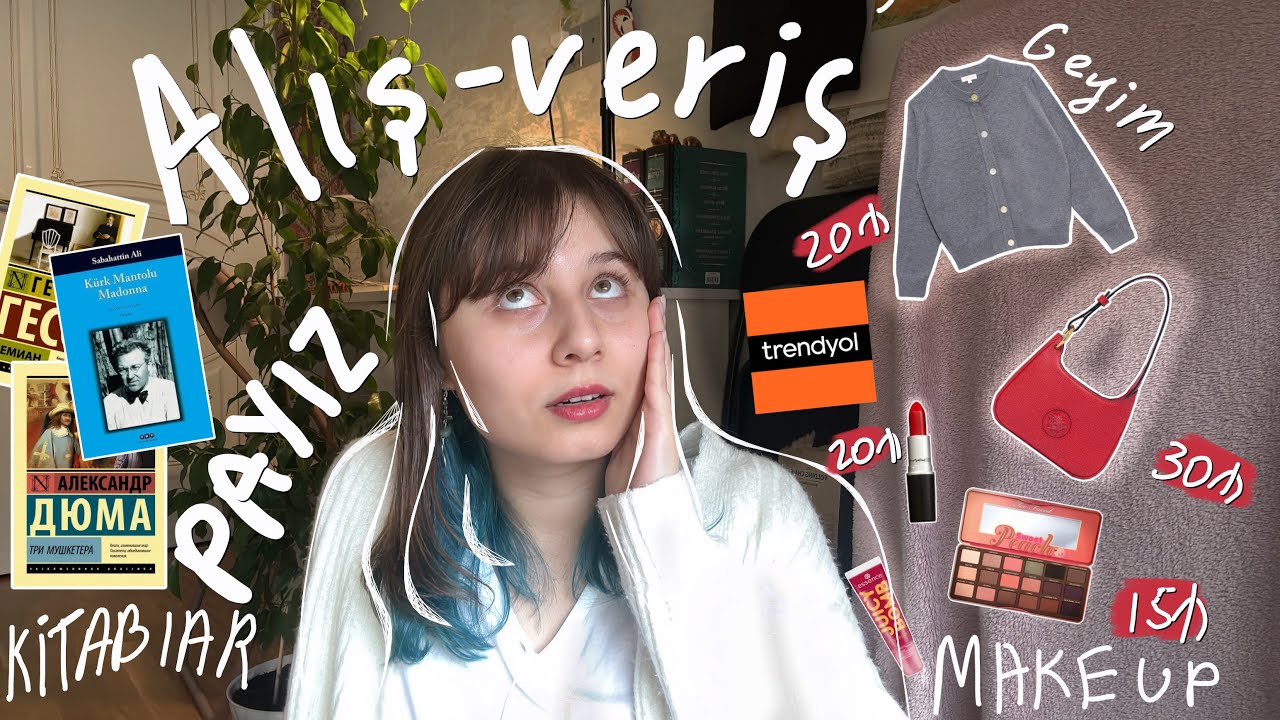 ALIŞ-VERİŞ/ TRENDYOL, Kitablar, second hand, makeup/ payız haul