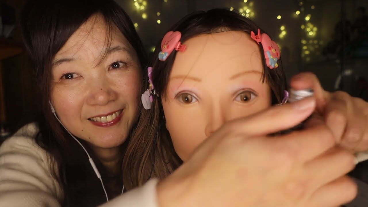 АСМР-массаж лица, массаж и раскатка для снятия зимней усталости ♥ Ролевая игра 🦄