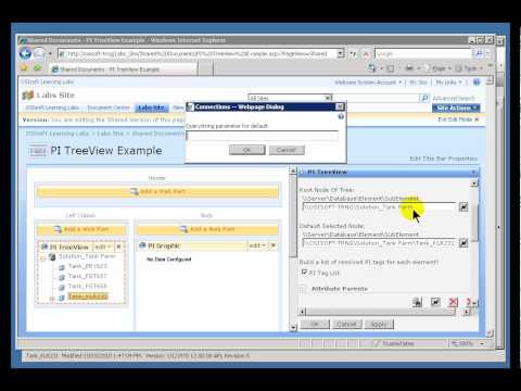 OSIsoft: Use Querystring Parameters with the PI TreeView Web Part, Part 1. v2010