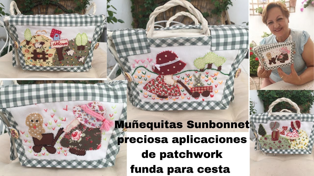 Muñequitas sunbonnet aplicaciones de patchwork #sanbonnet#patchwork#ideascreativas