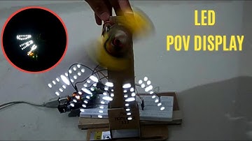 How To  Make Led POV Display At Home | Simple Arduino  Project