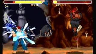 Street Fighter Zero 2 Ryu vs Gouki (Saturn) @Retro101uk