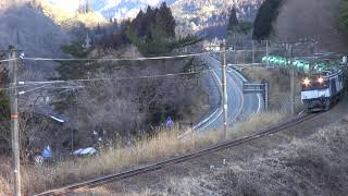 2022.2.26 6088レ EF64 1020+1010+タキ13B 倉本-須原