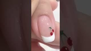 Cherry 🍒 nail art 🖼️ design tutorial for you #youtubeshorts #love #art #feed  #igreach #explore