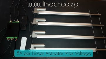 4 Linear Actuators with Hall Sensors & Synchronous Controller DC