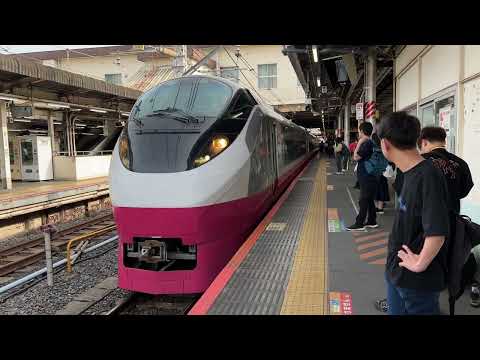 特急ひたち19号（E653系）上野駅到着・発車シーン