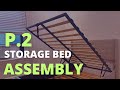 Allewie lift up storage bed assembly aka sha cerlin lift up storage bed albertien lift up bed