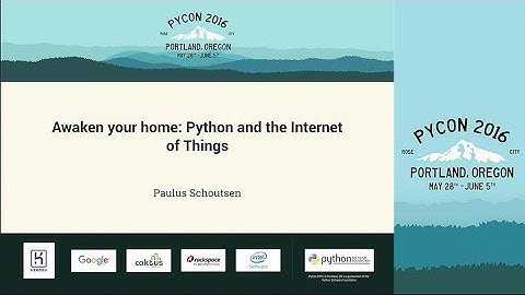 Paulus Schoutsen - Awaken your home: Python and the Internet of Things - PyCon 2016