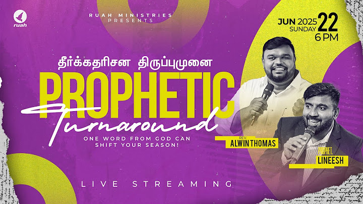 🔴LIVE - PROPHETIC TURNAROUND | தீர்க்கதரிசன திருப்புமுனை | 22 June 2025  #alwinthomas #chennai