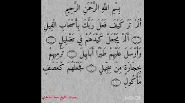 "سورة الفيل كاملة | تلاوة خاشعة بصوت الشيخ سعد الغامدي" #القرآن_الكريم #المصحف #تلاوة