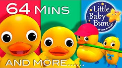 Six Little Ducks | Plus Lots More Nursery Rhymes | 64 Minutes Compilation from LittleBabyBum!  - Durasi: 1:04:08. 