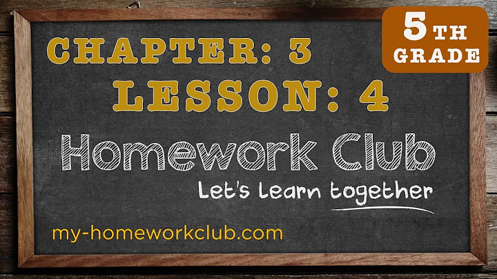 Homework Help Common Core Math Grade 5 Chapter 3 Lesson 4 - part 1