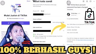 GAK BISA LOGIN ? Cara Atasi Lupa Password TikTok Shop Seller Center !