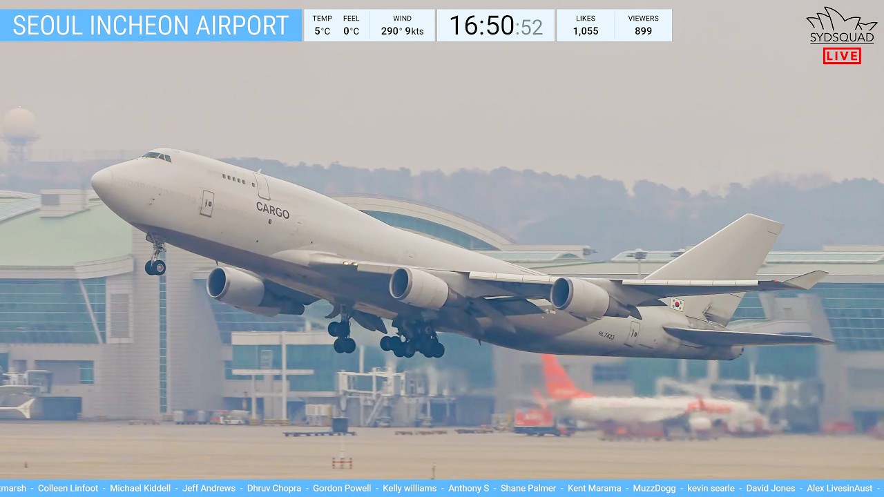 🔴 LIVE - Seoul Incheon Plane Spotting with SydSquad - 11/3/26 🔴