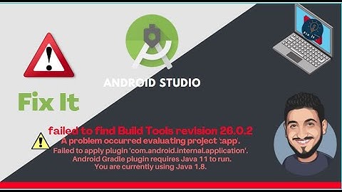 Error: failed to find Build Tools revision 