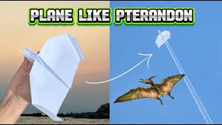 how to make a paper airplane super easy and good look like pterandon