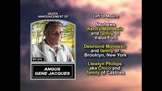 Angus Gene Jacques ~ Long Obituary