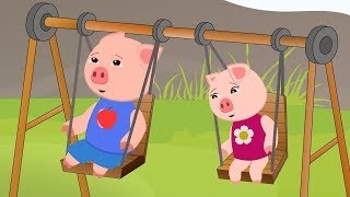 Daddy Pig Fixes Broken Swing. Pig Cartoon forToddlers