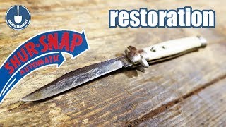 Vintage Switchblade Knife Restoration  ShurSnap Colonial