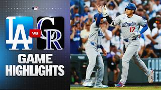 Dodgers vs. Rockies Highlights (8/18/26) | MLB Highlights