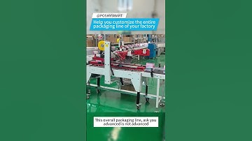 Help you customize the entire packaging line of your factory