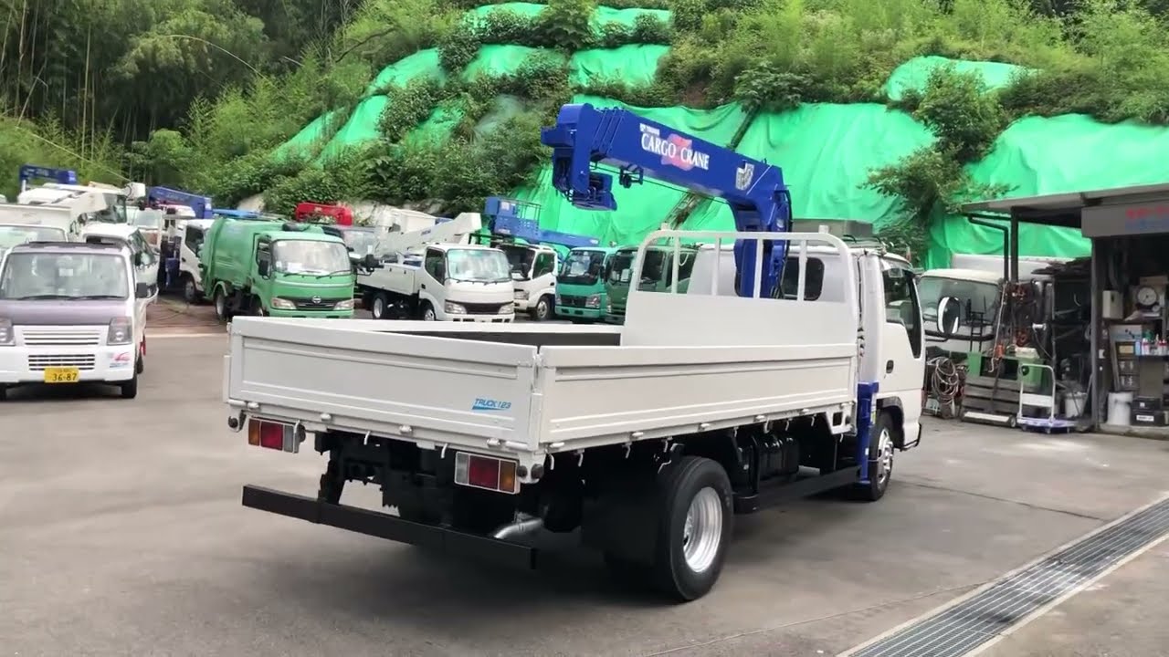 DPD ISUZU 大型。 排ガス適合、燃焼装置(DPD)無しのクレーン付です。DPDの再生操作(DPRを