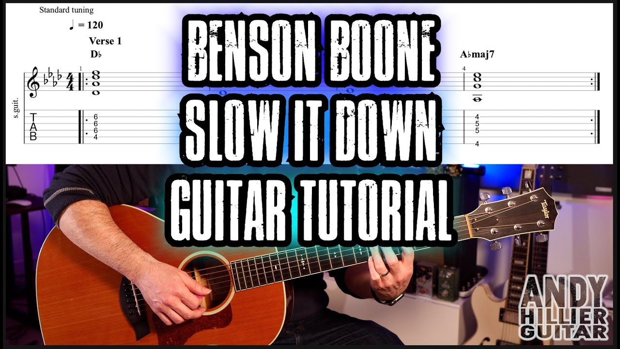 Benson Boone - Slow It Down Guitar Tutorial Lesson