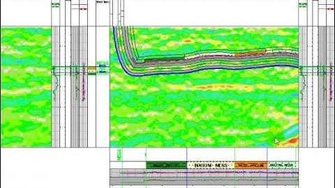 GEOFRAME Cross Section Horizontal Borehole