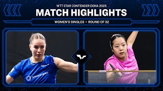 Annett Kaufmann Vs Shin Yubin Ws R32 Wtt Star Contender Doha 2026