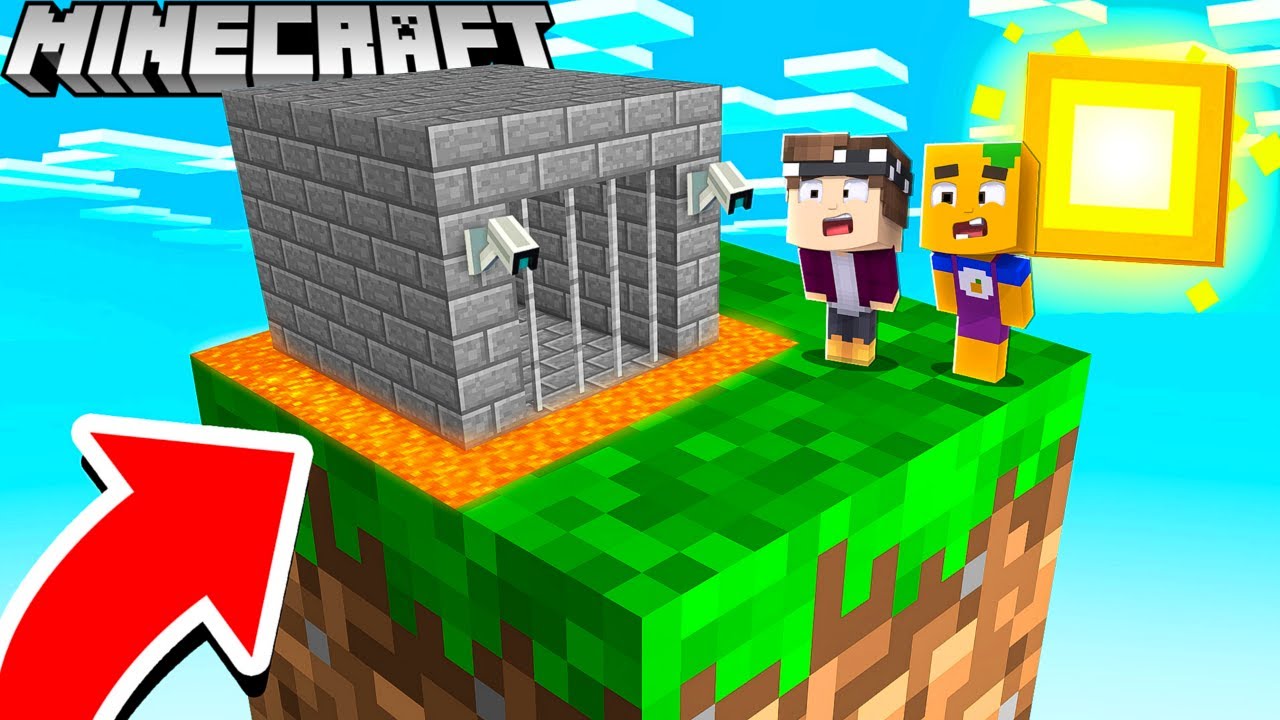 GEFÄNGNIS BAUEN AUF 1 BLOCK IN MINECRAFT! - YouTube