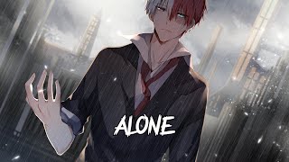 「Nightcore」 ↬ Alone - (Nico Collins) - (Lyrics)